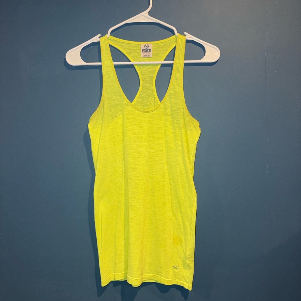 Victoria's Secret Neon Yellow Tank - Size XS